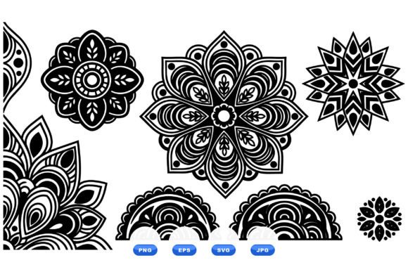 Download Boho Mandala SVG Clipart Set - Boho mandala svg Collection
