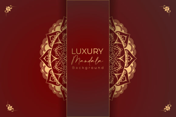 Download Luxury Gold Arabesque Pattern in Mandala - Arabesque Collection