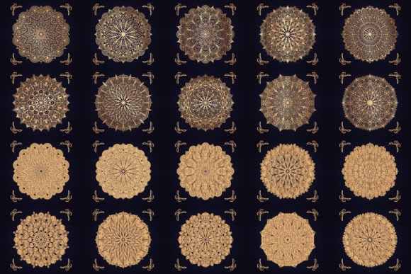 Download 20 Luxury Mandala Arabesque Pattern - Arabesque Collection