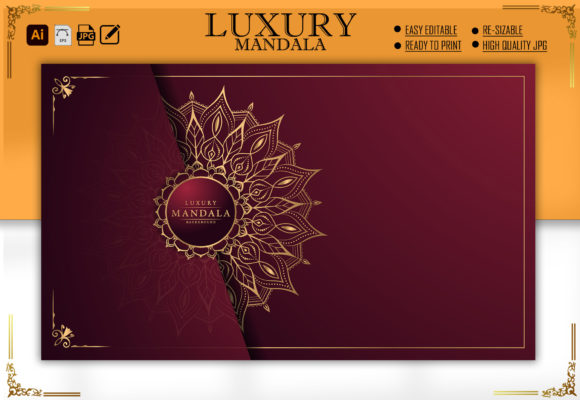 Download Luxury Mandala with Arabesque Pattern - Arabesque Collection