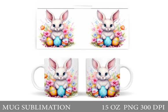Download Cute Bunny Mug. Bunny Easter Mug Design - Mug design Collection