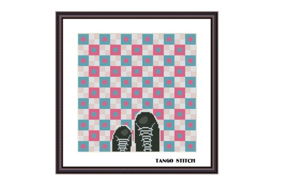 Download Mosaic Floor Cross Stitch Optical - Premium Resources